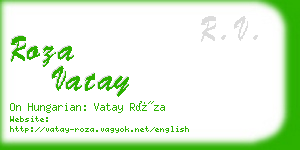 roza vatay business card